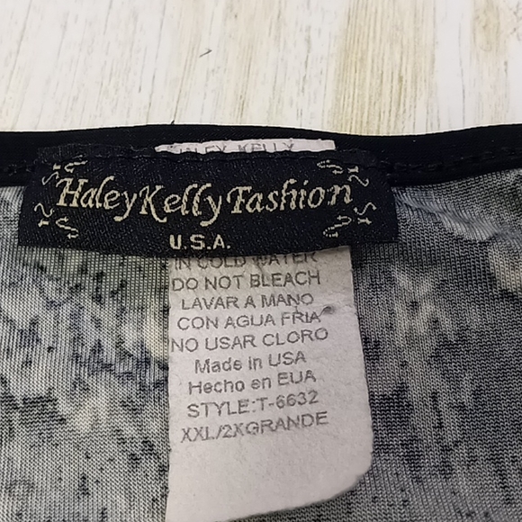 Haley Kelly Fashion Nylon/Spandex Blouse Size XXL - Picture 7 of 14